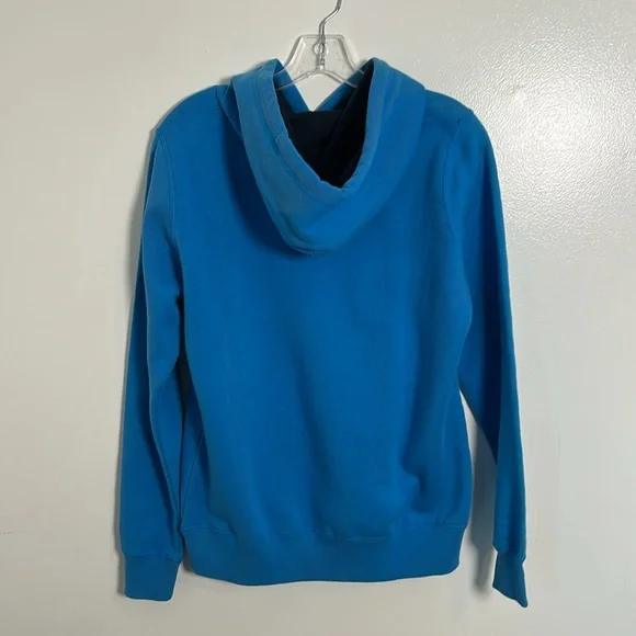 Nike Women’s Blue Retro Hooded Fleece Sweatshirt Size Large - Picture 7 of 11